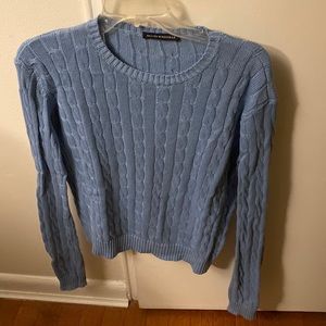 NWOT Brandy Melville blue cable knit sweater